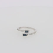 Royale Bleu 14K White Gold Sapphire and Diamond Ring