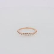 Pave Classica 14K Rose Gold Diamond Band Ring, 0.31 TCW