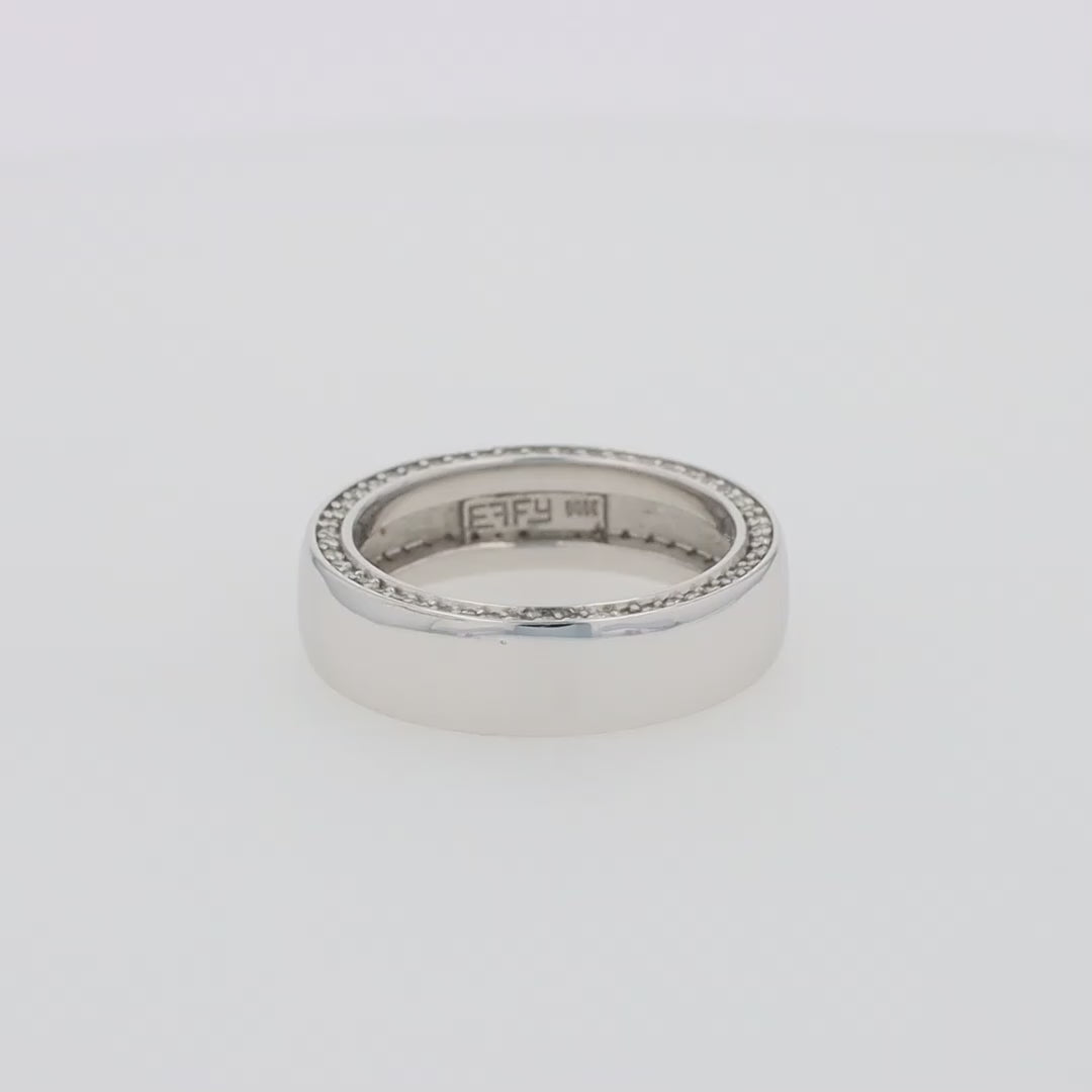 Translation missing: en.Men's 14K White Gold Diamond Ring, 0.74 TCW