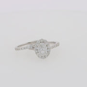 14K White Gold Diamond Ring and Matching Band Set, 2.00 TCW