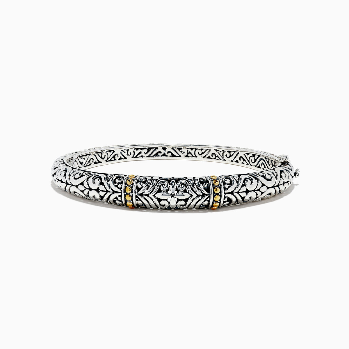 925 Sterling Silver 18K Bangle