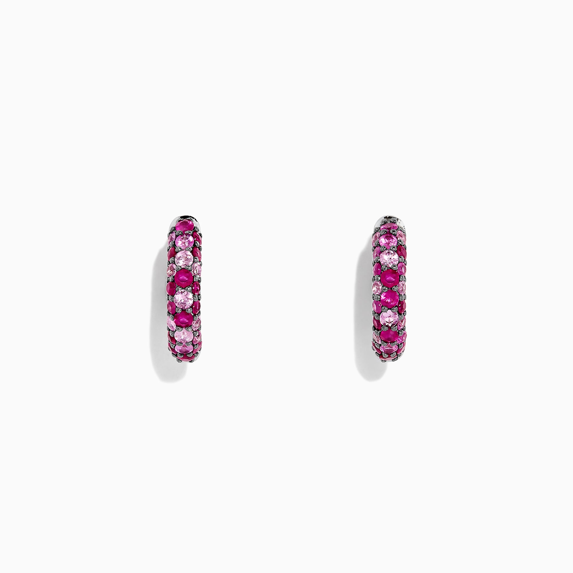 EFFY Splash silver, blue sapphire and diamond drop earrings