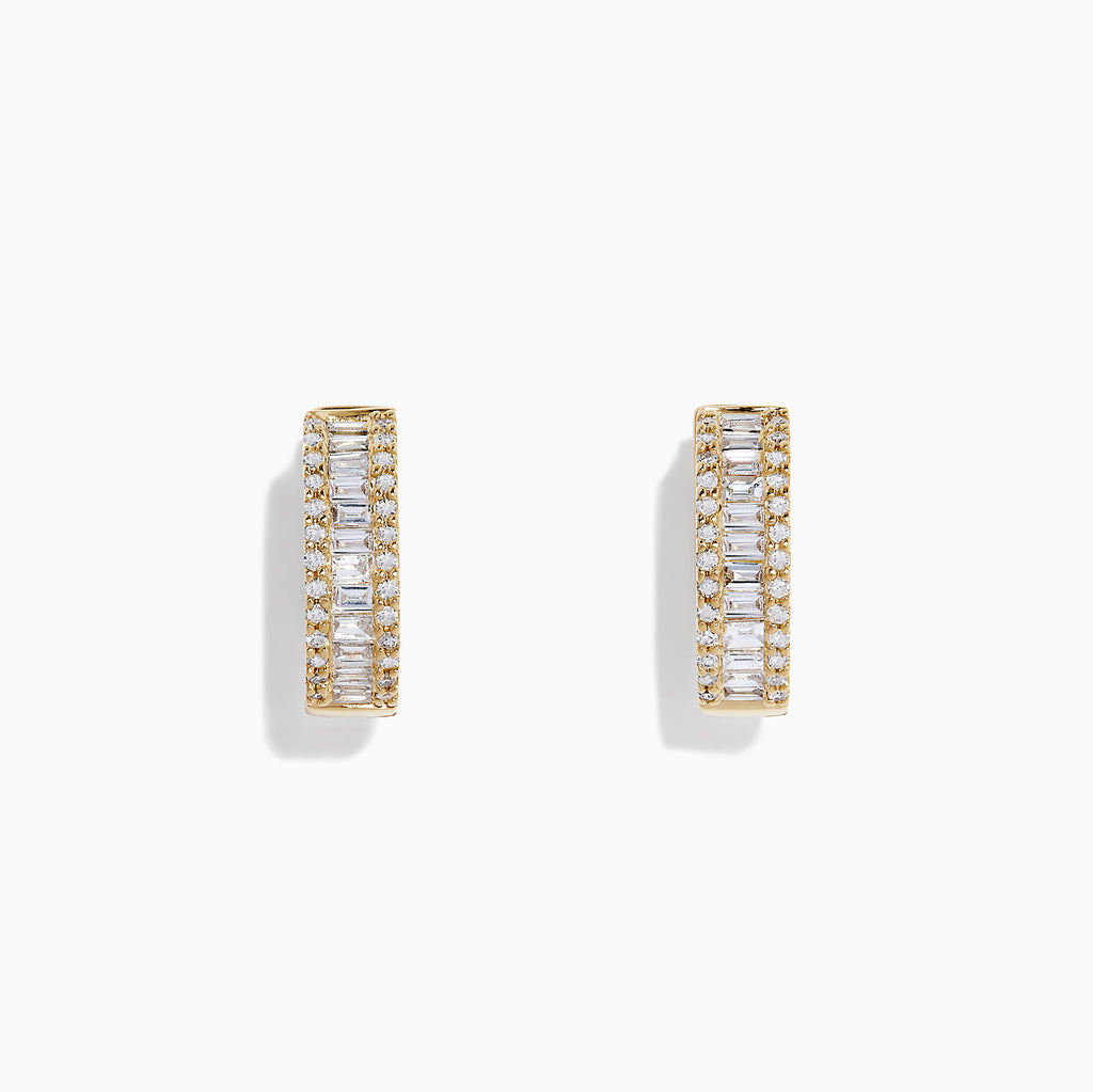 Effy D'Oro 14K Yellow Gold Diamond Earrings, 0.76 TCW