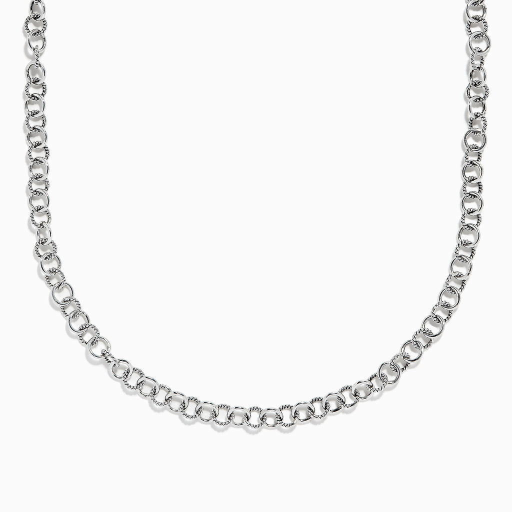Effy 925 Sterling Silver 22" Toggle Clasp Chain