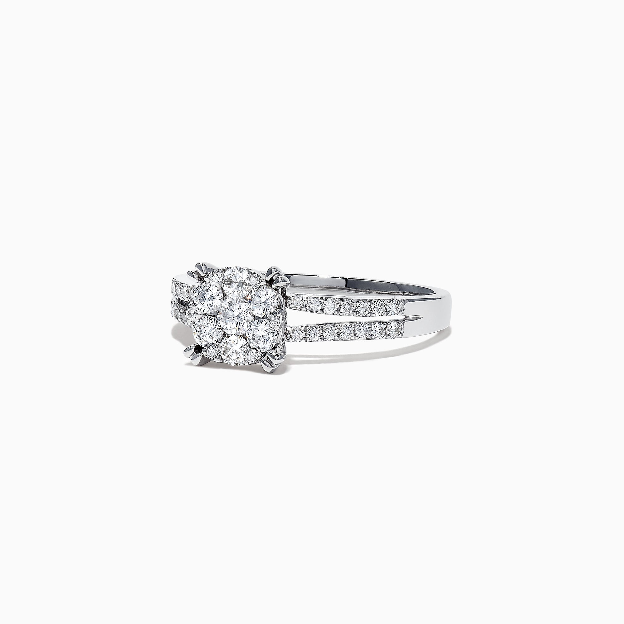 Effy Bouquet 14K White Gold Diamond Cluster Engagement Ring, 0.56 TCW