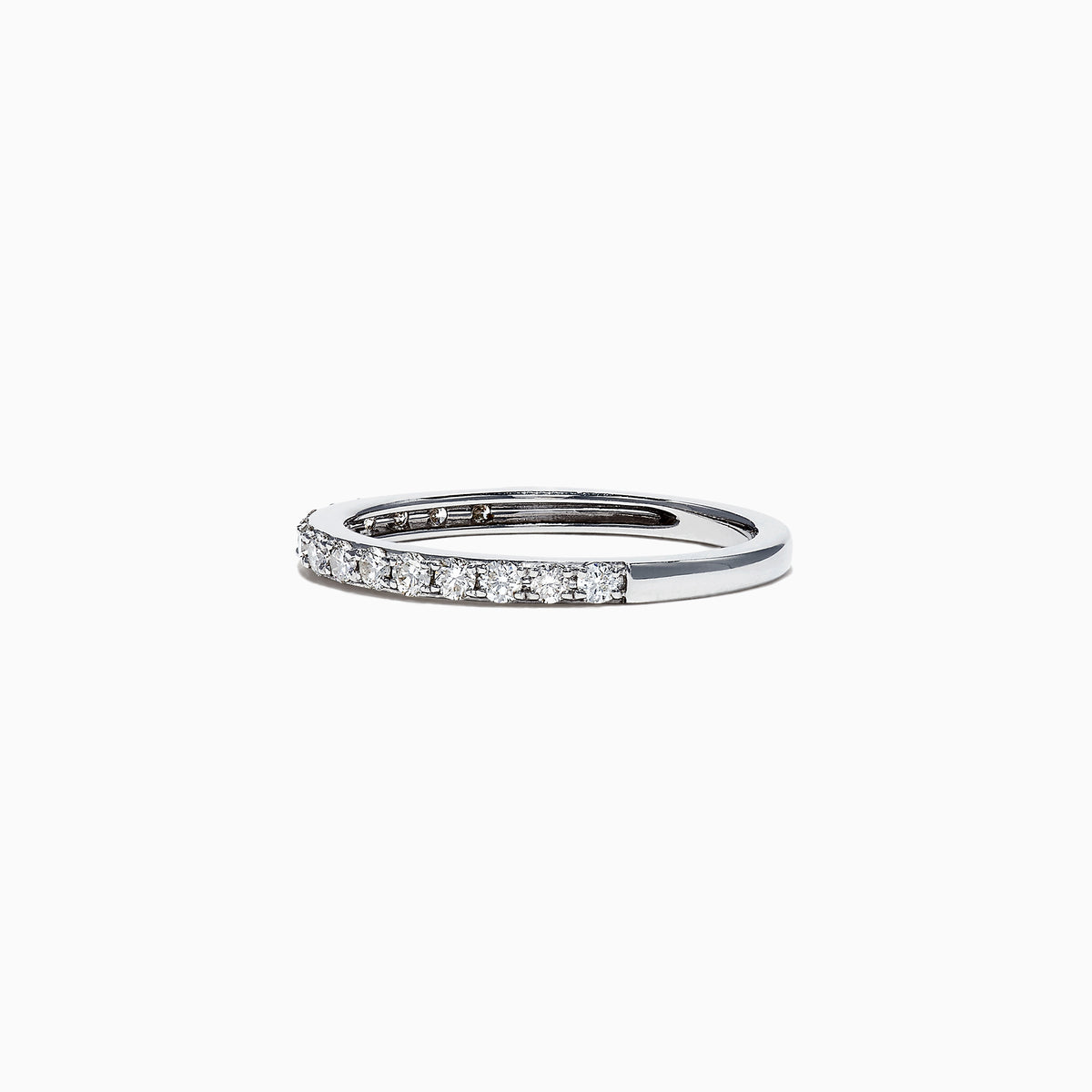 The Pave Classica 14K White Gold Diamond Band, 0.34 TCW, features a row of sparkling diamonds set along the band and is displayed against a plain white background.