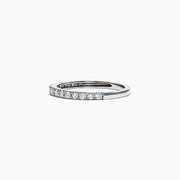 The Pave Classica 14K White Gold Diamond Band, 0.34 TCW, features a row of sparkling diamonds set along the band and is displayed against a plain white background.
