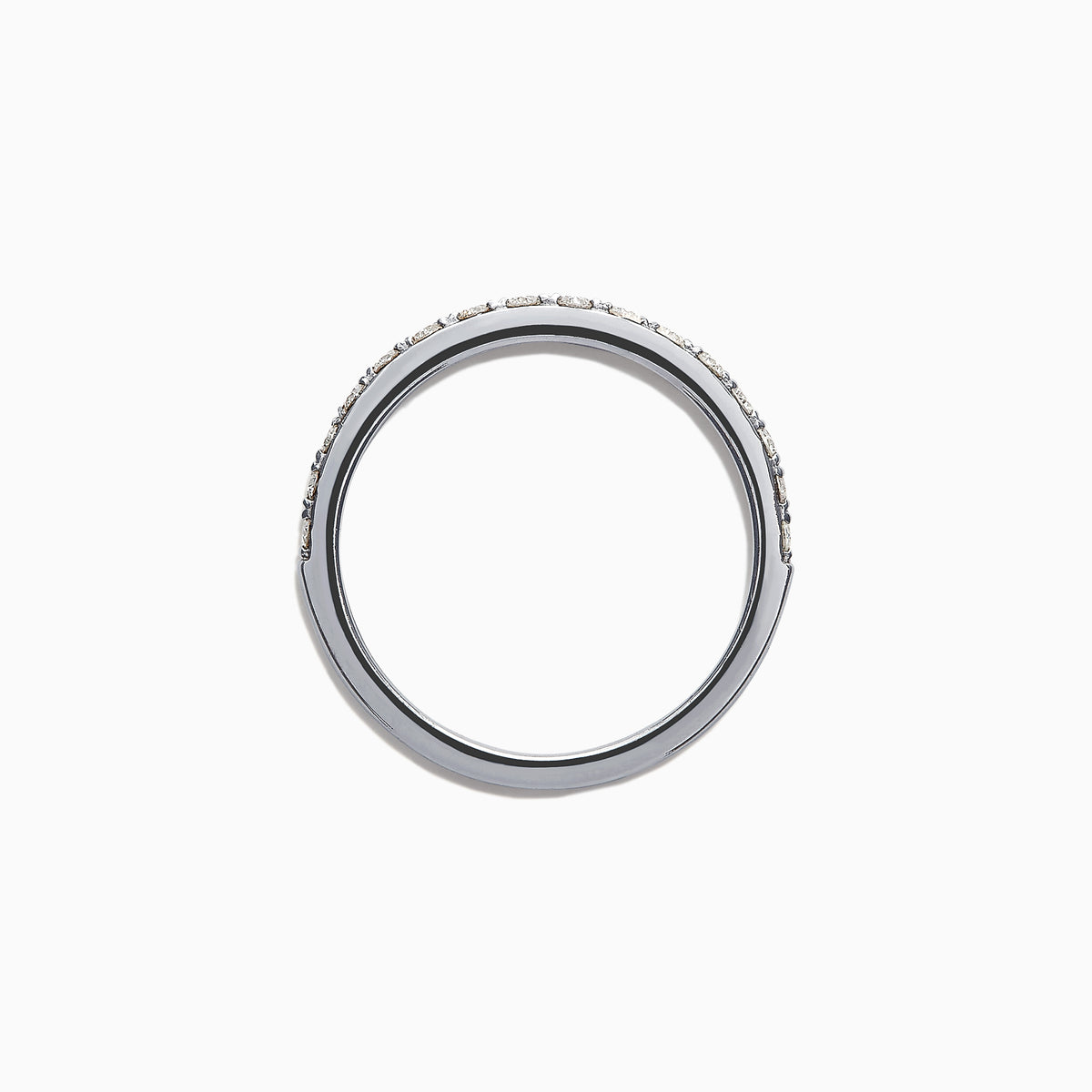 The Pave Classica 14K White Gold Diamond Band, 0.34 TCW, features a row of sparkling diamonds set along the band and is displayed against a plain white background.
