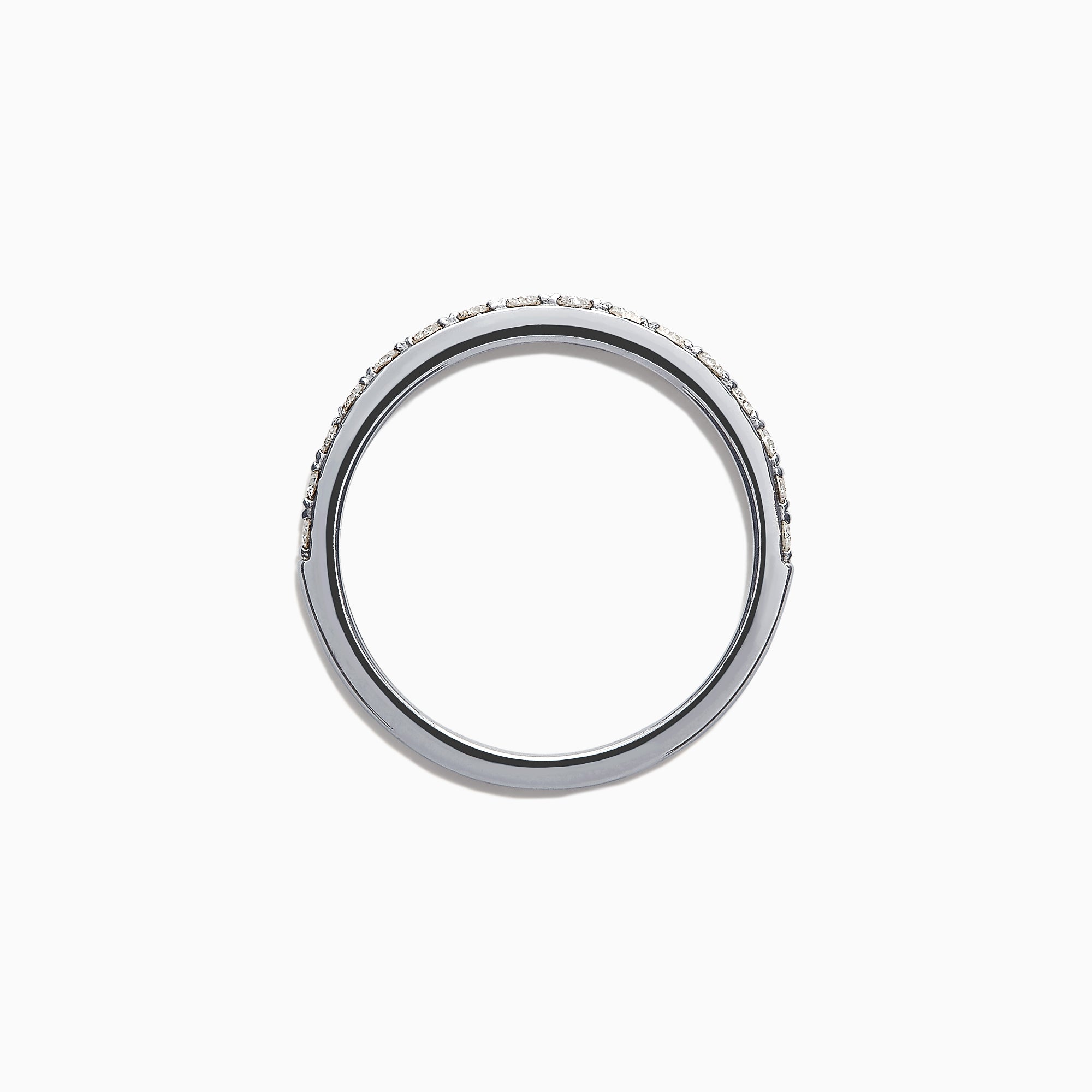 The Pave Classica 14K White Gold Diamond Band, 0.34 TCW, features a row of sparkling diamonds set along the band and is displayed against a plain white background.