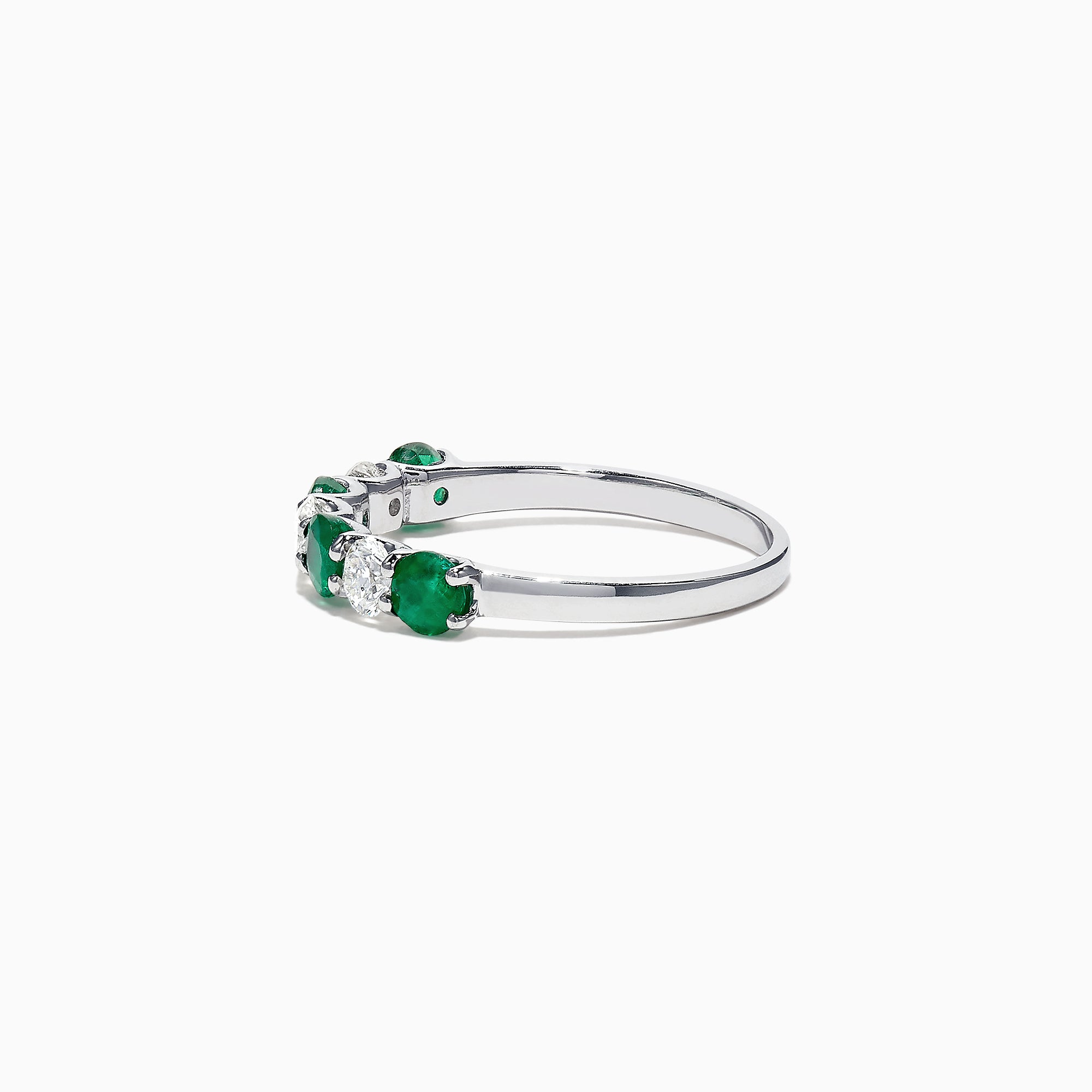 Effy Brasilica 14K White Gold Emerald and Diamond Ring, 1.12 TCW