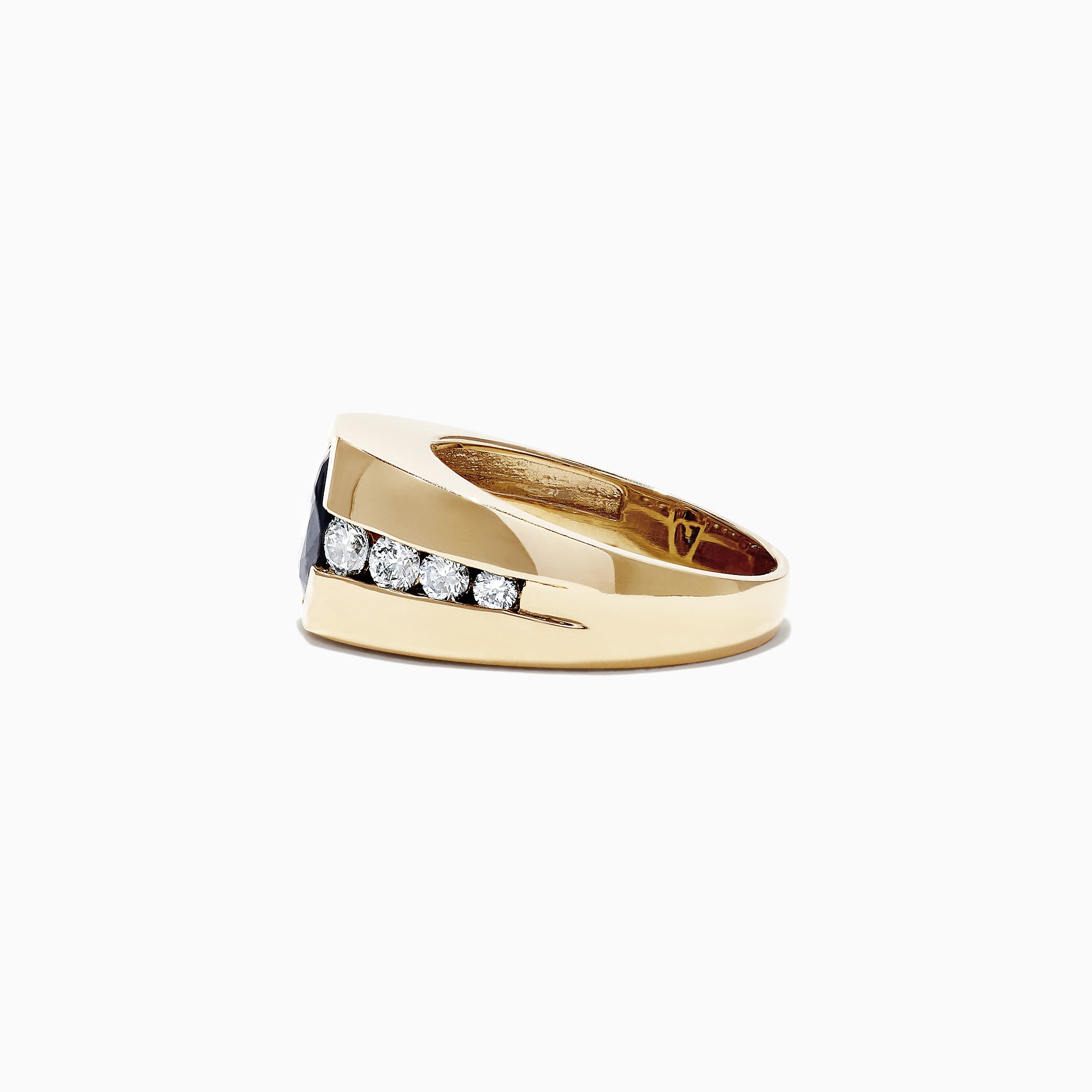 Effy Men's 14K Yellow Gold Sapphire and Diamond Ring, 3.87 TCW