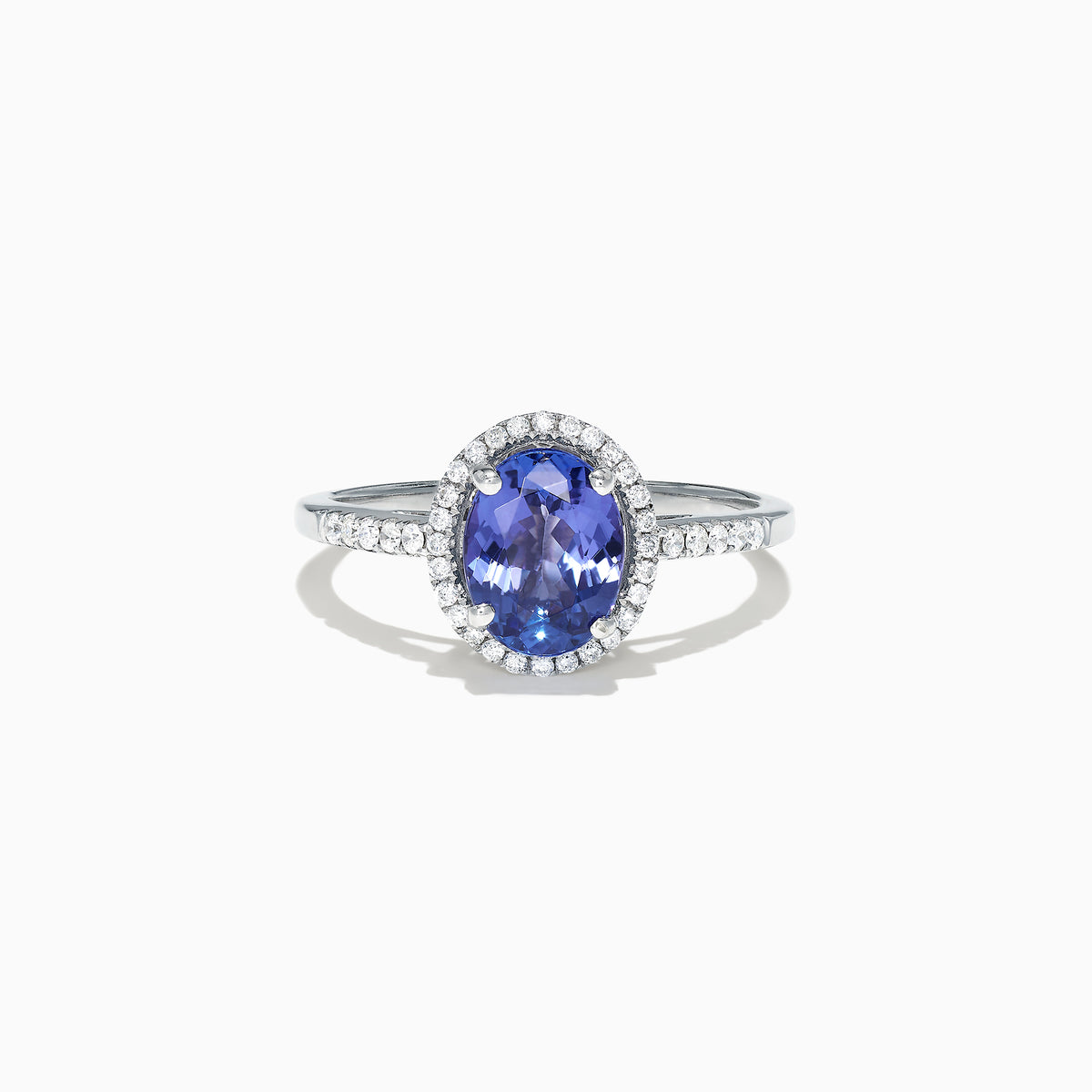 14K White Gold Tanzanite Diamond Ring 2.24 TCW