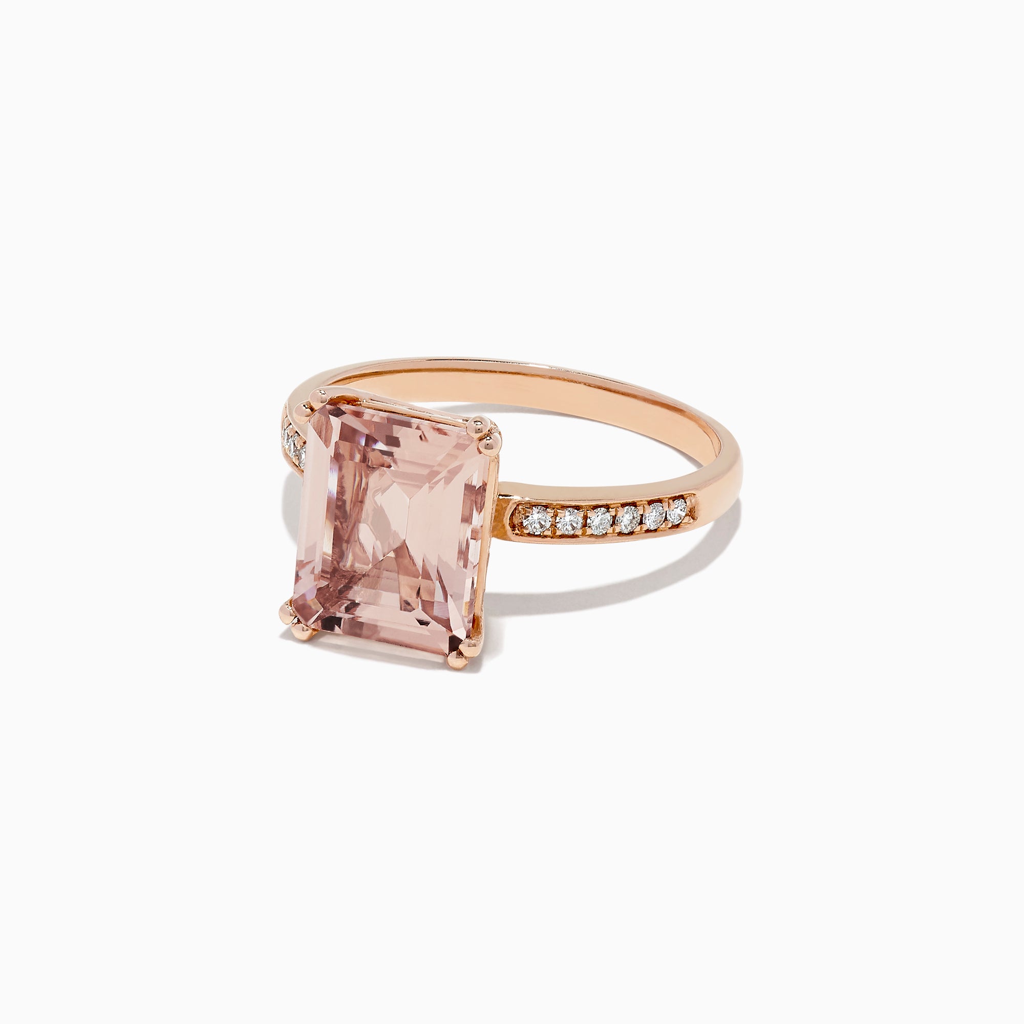 Beweging Prestigieus alarm Effy Blush 14K Rose Gold Morganite and Diamond Ring, 2.64 TCW |  effyjewelry.com