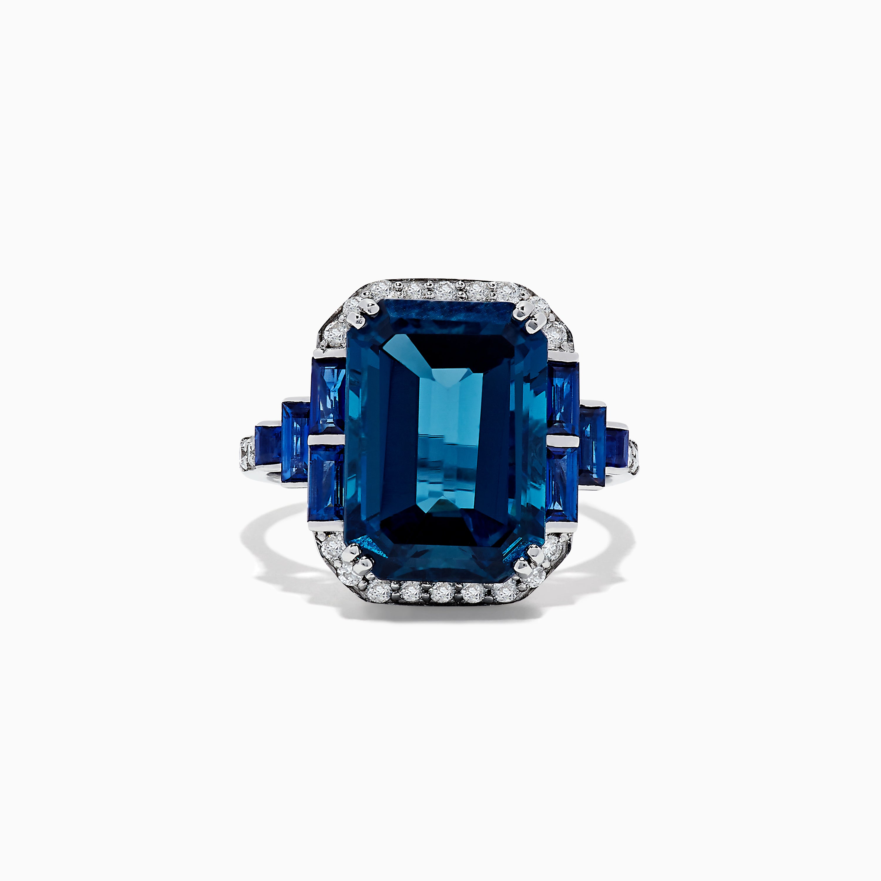 Ring Is Blue Topaz Expensive Vintage Cushion Cut London Blue Topaz