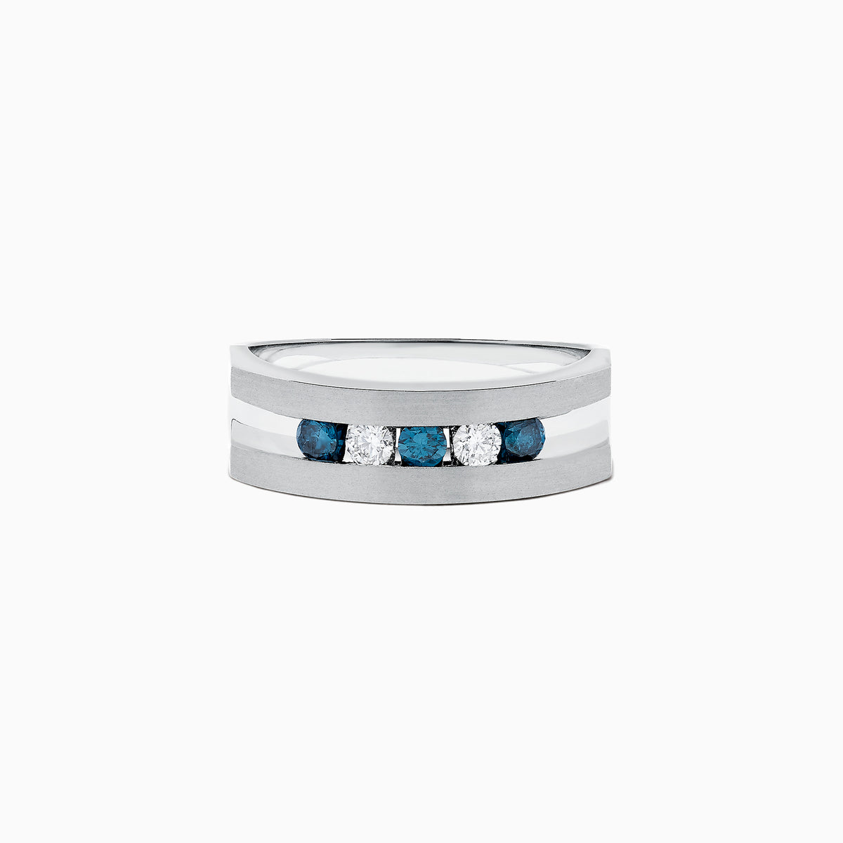 Blue Diamond Ring .49 TCW