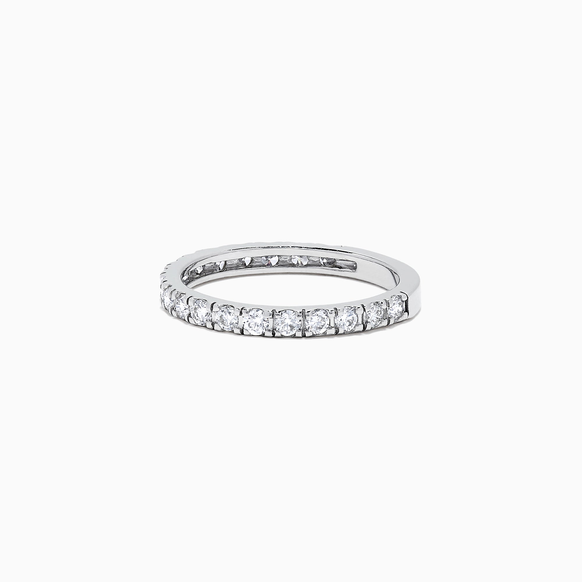 Effy Pave Classica 14K White Gold Diamond Stack Ring, 0.65 TCW