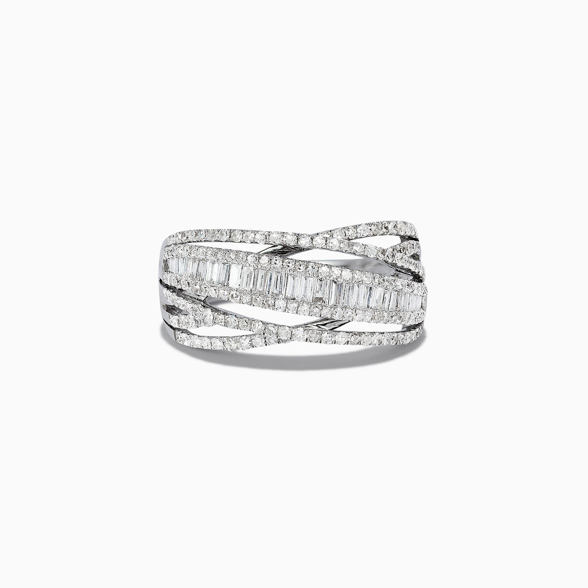Classique 14K White Gold Diamond Ring 0.98 TCW