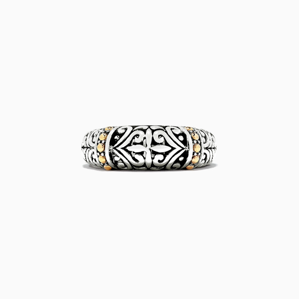 Effy 925 Sterling Silver and 18K Gold Ring