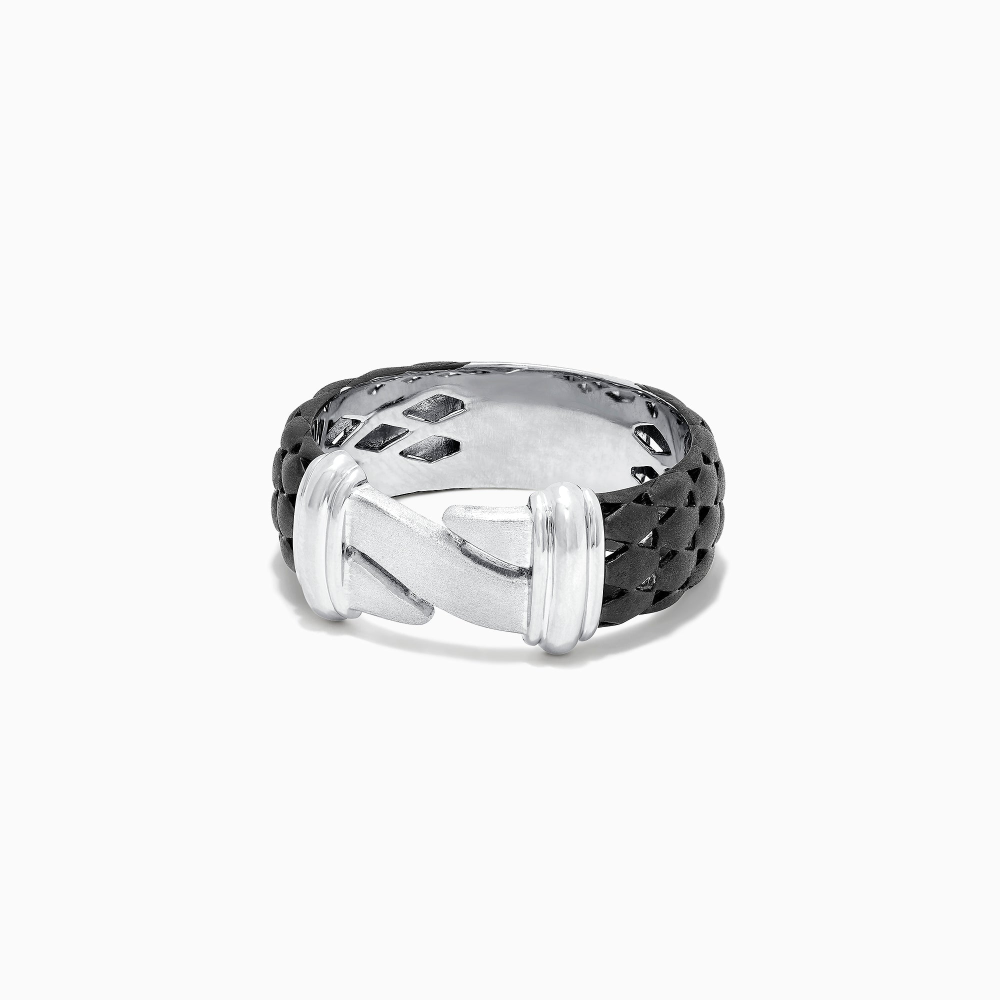Effy Men's Sterling Silver Black Rhodium Finish Ring