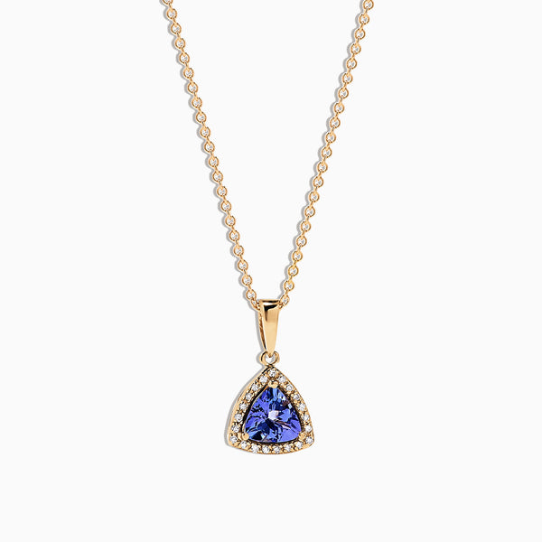 Nahla Siri 14K Yellow Gold Tanzanite & Diamond Pendant, 0.72 TCW