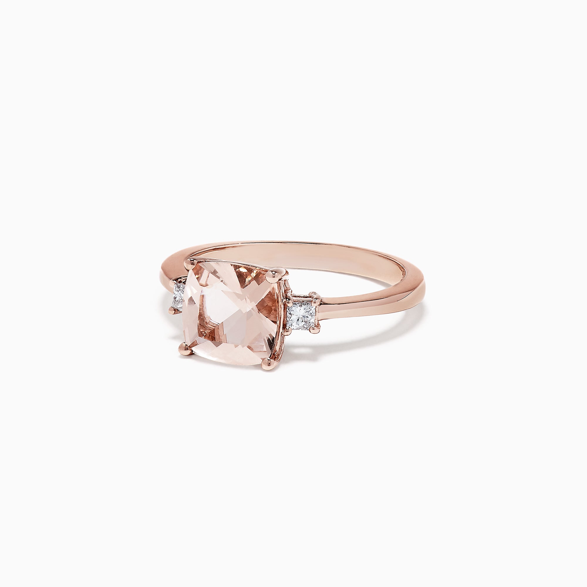 Effy Blush 14K Rose Gold Morganite and Diamond Ring, 1.71 TCW