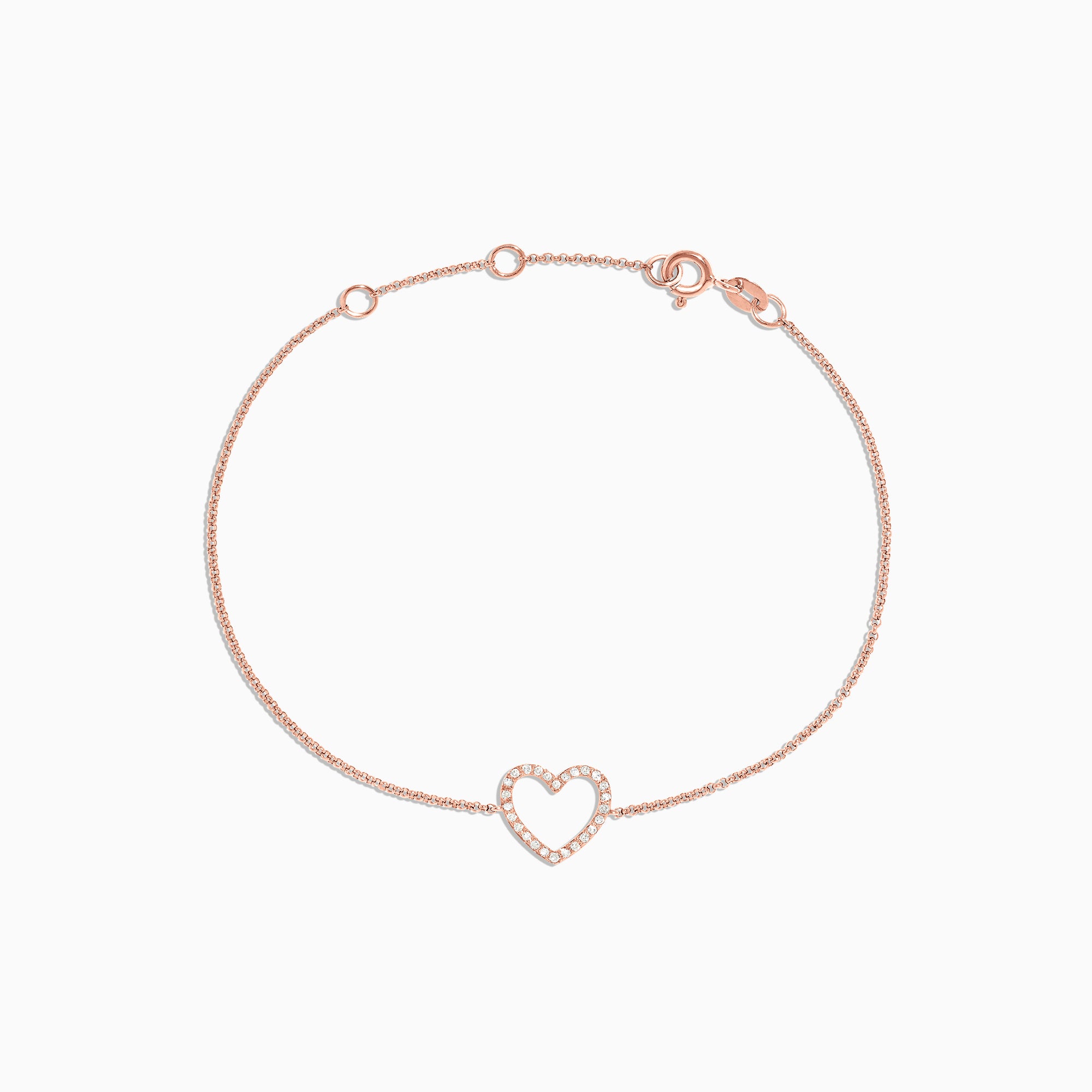 Michael Kors 14K Rose Gold-Plated Tapered Baguette Heart Line Bracelet -  MKC1690CZ791 - Watch Station