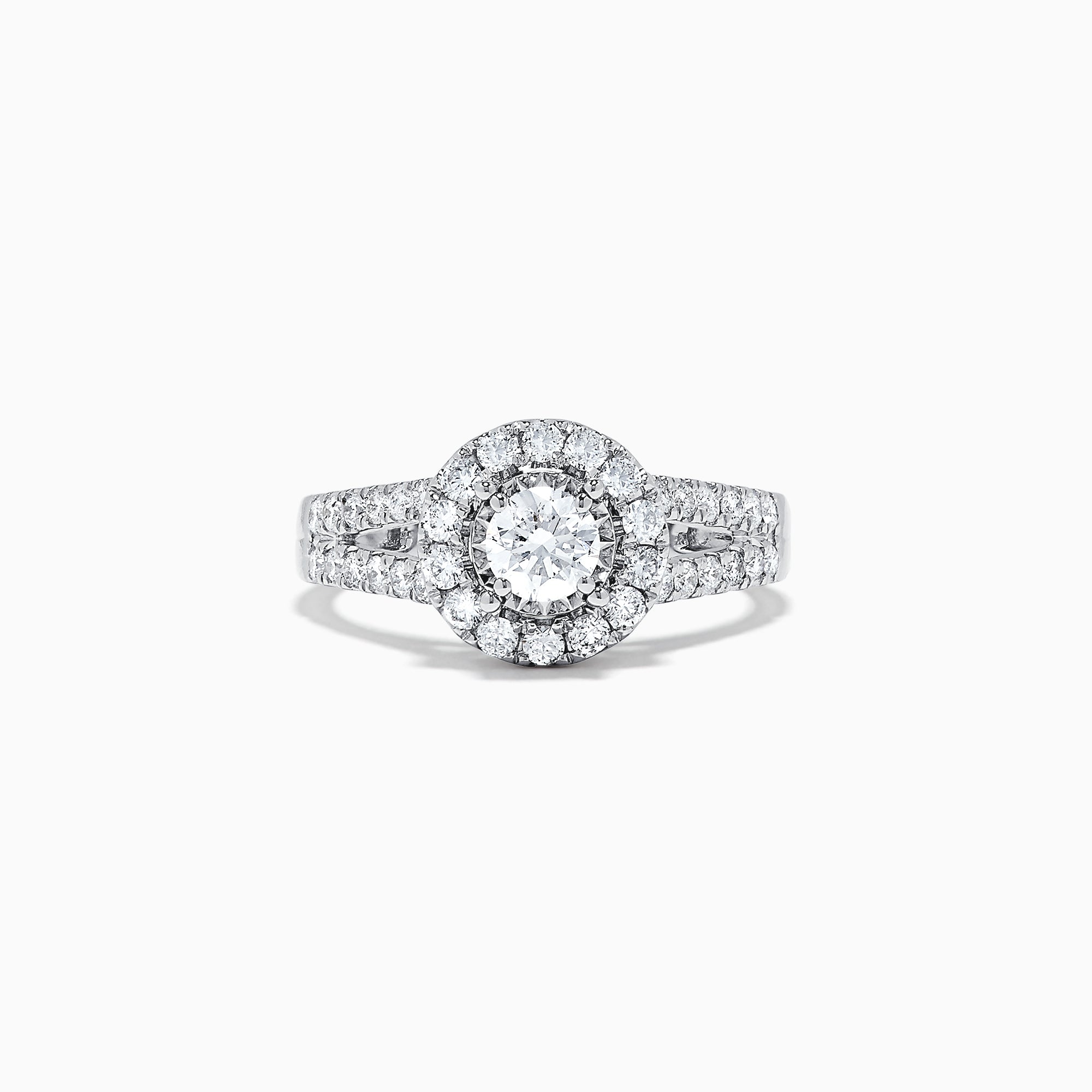 Effy Bridal 14K White Gold Diamond Ring, 1.02 TCW