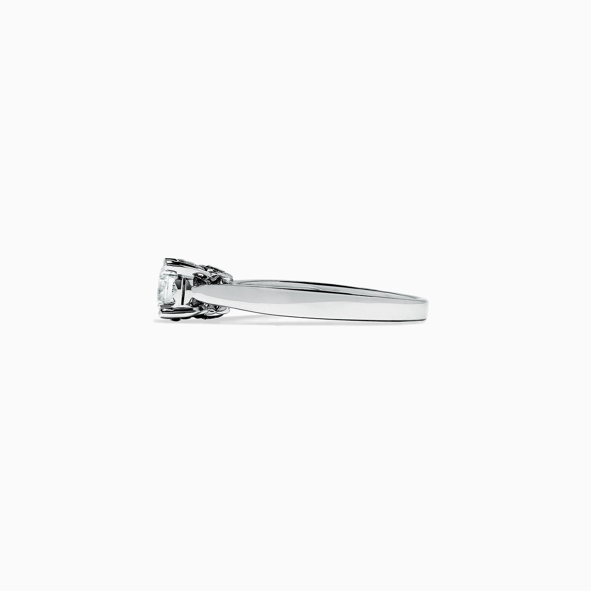 The Bridal 14K White Gold Diamond Ring, 0.53 TCW, features a round brilliant-cut diamond on a polished white gold band, shown against a white background.