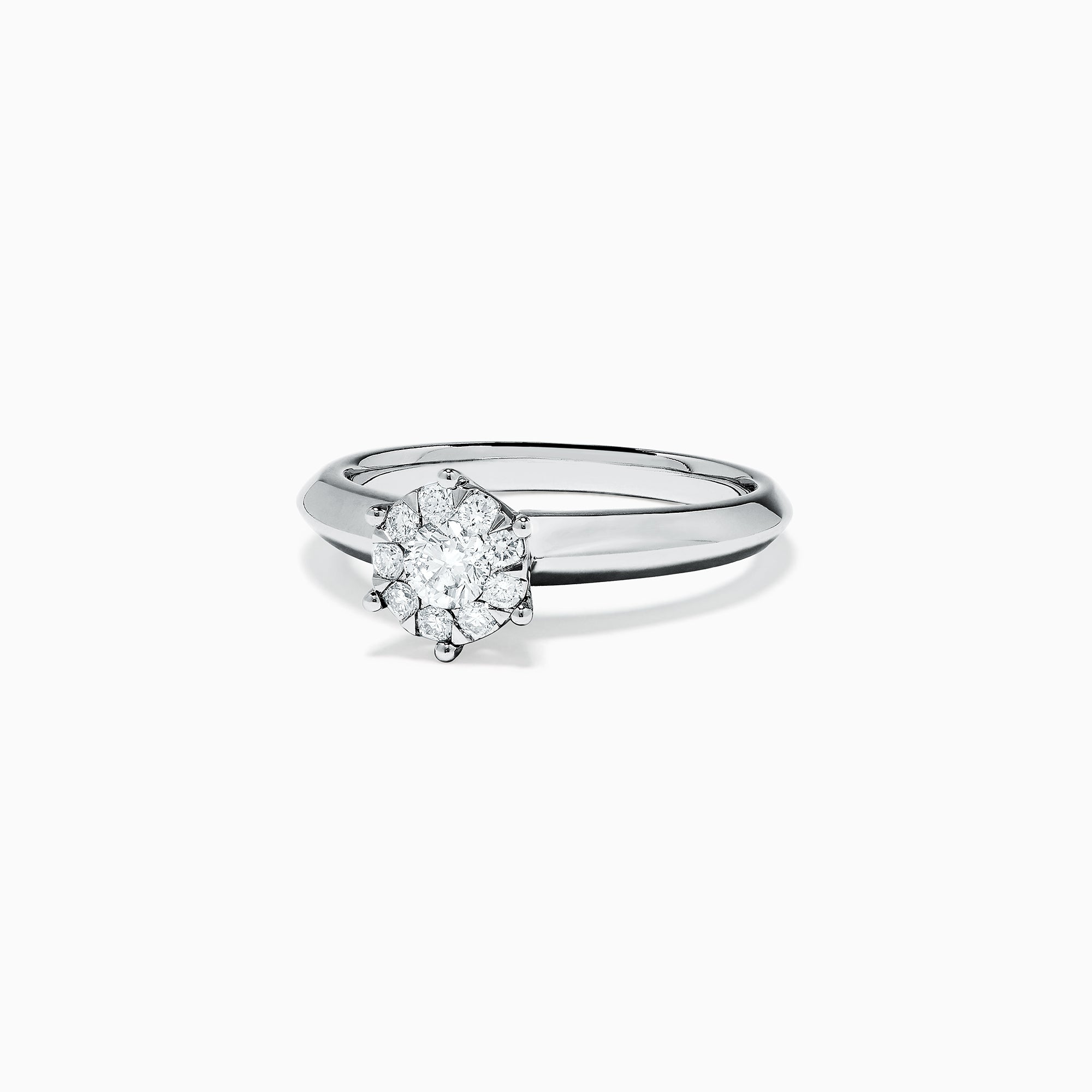 Effy Bridal 14K White Gold Diamond Ring, 0.39 TCW