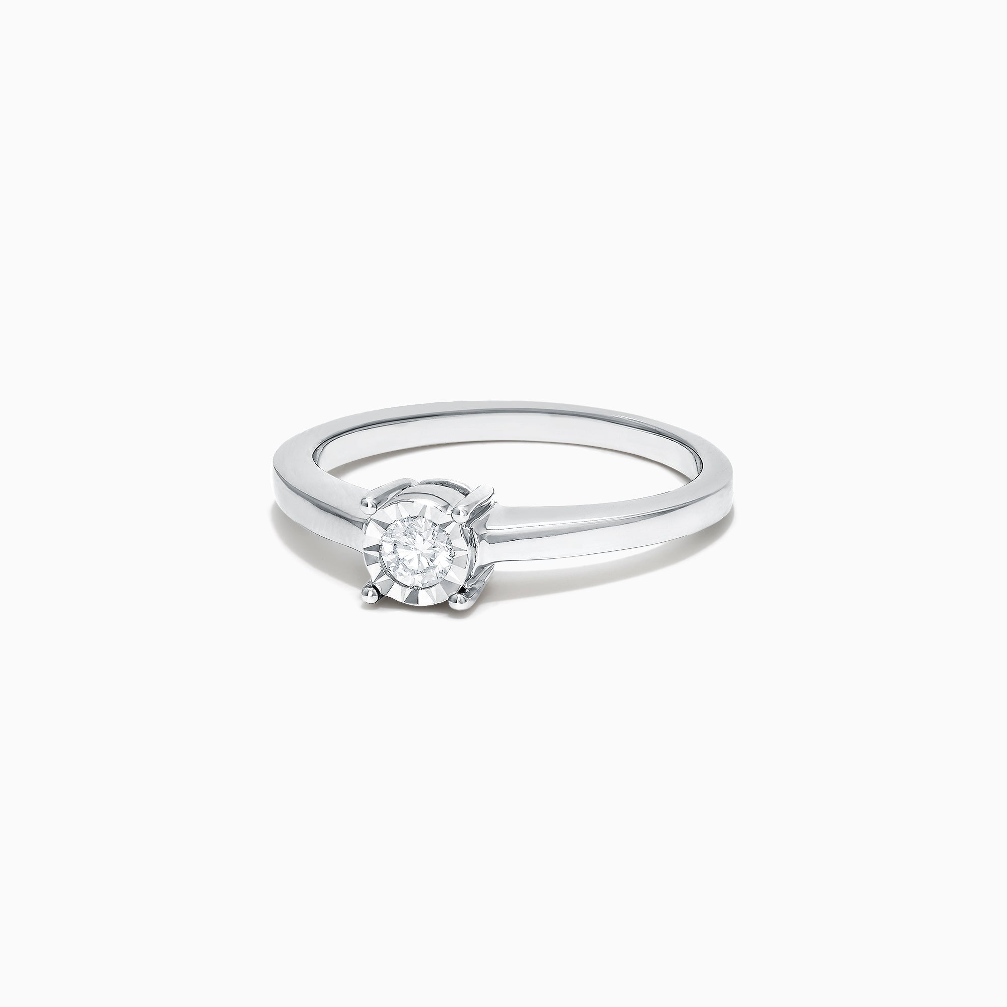 Effy Pave Classica 14K White Gold Diamond Ring, 0.15 TCW