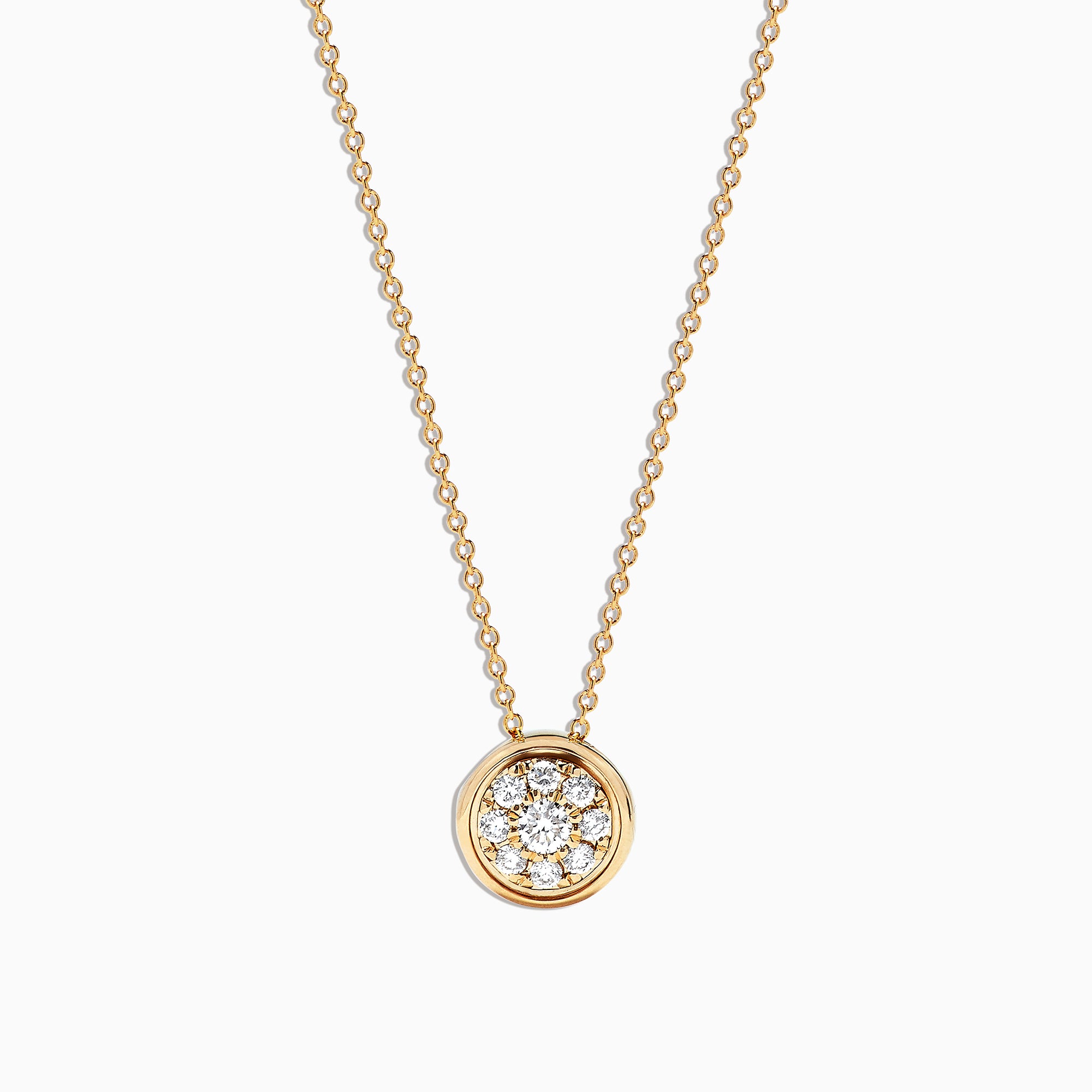 Effy D'Oro 14K Yellow Gold Diamond Necklace, 0.31 TCW