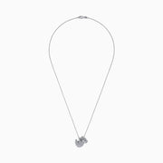 The Safari 14K White Gold Diamond Koala Bear Pendant, 0.69, features a delicate chain and a sparkling koala-shaped pendant inspired by the whimsical Effy Safari collection, displayed against a plain white background.