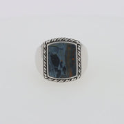 Men's Sterling Silver Pietersite Ring, 6.00 TCW