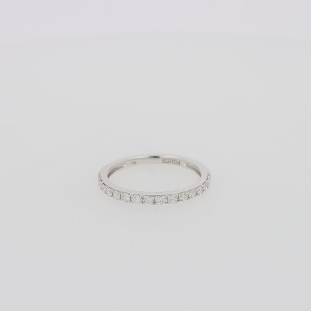 Translation missing: en.Pave Classica 14K White Gold Diamond Band, 0.34 TCW