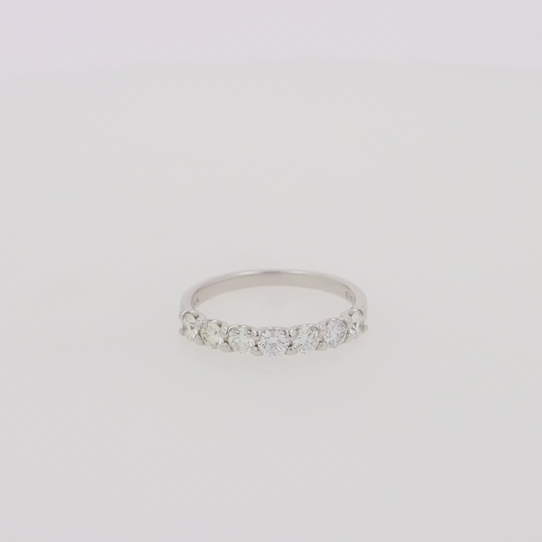 Translation missing: en.Pave Classica 14K White Gold Diamond Band 1.03 TCW