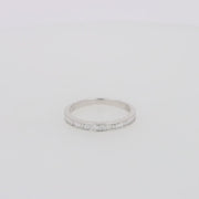 Classique 14K White Gold Channel Set Diamond Stacking Band, 0.44 TCW