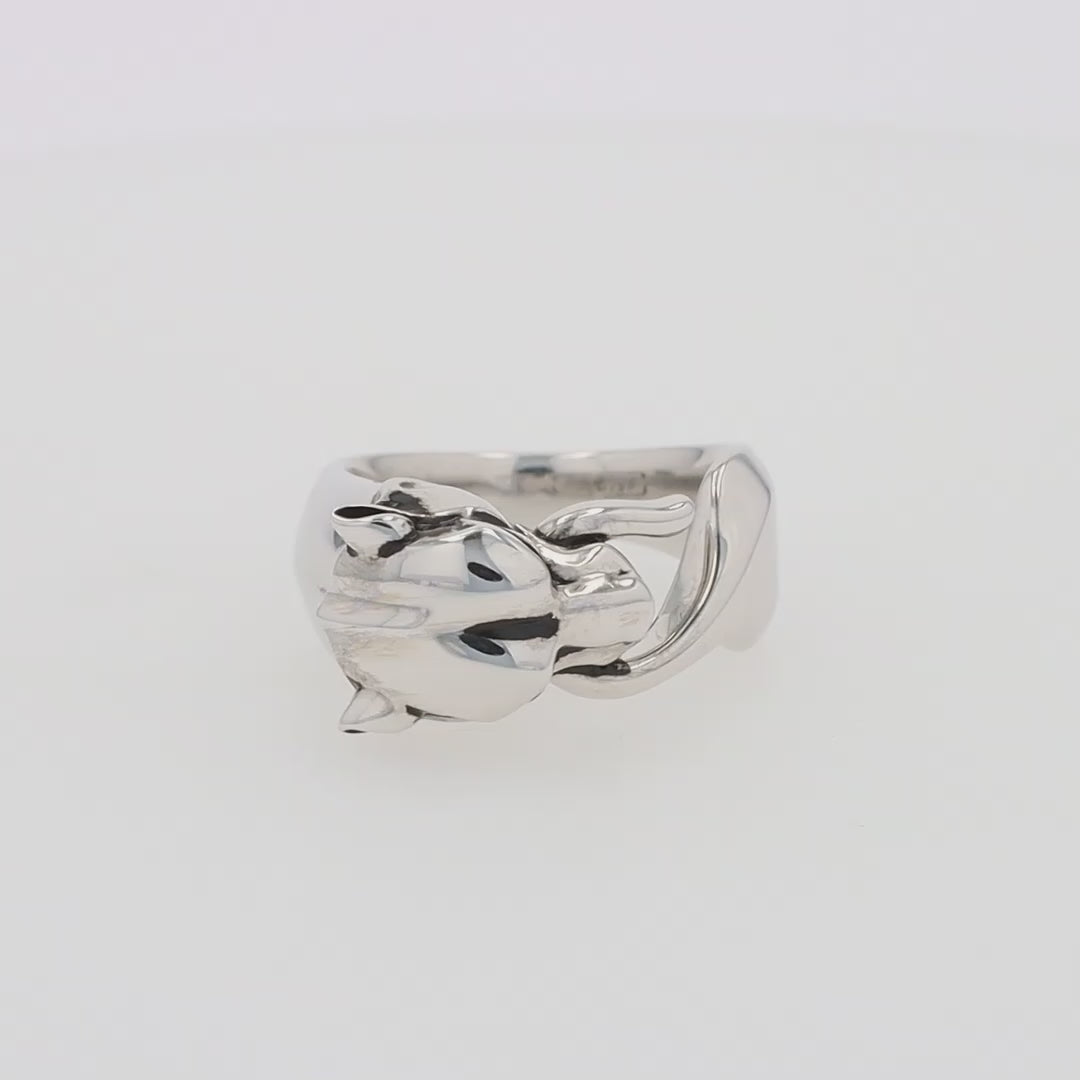 Translation missing: en.Men's Sterling Silver Signature Panther Ring
