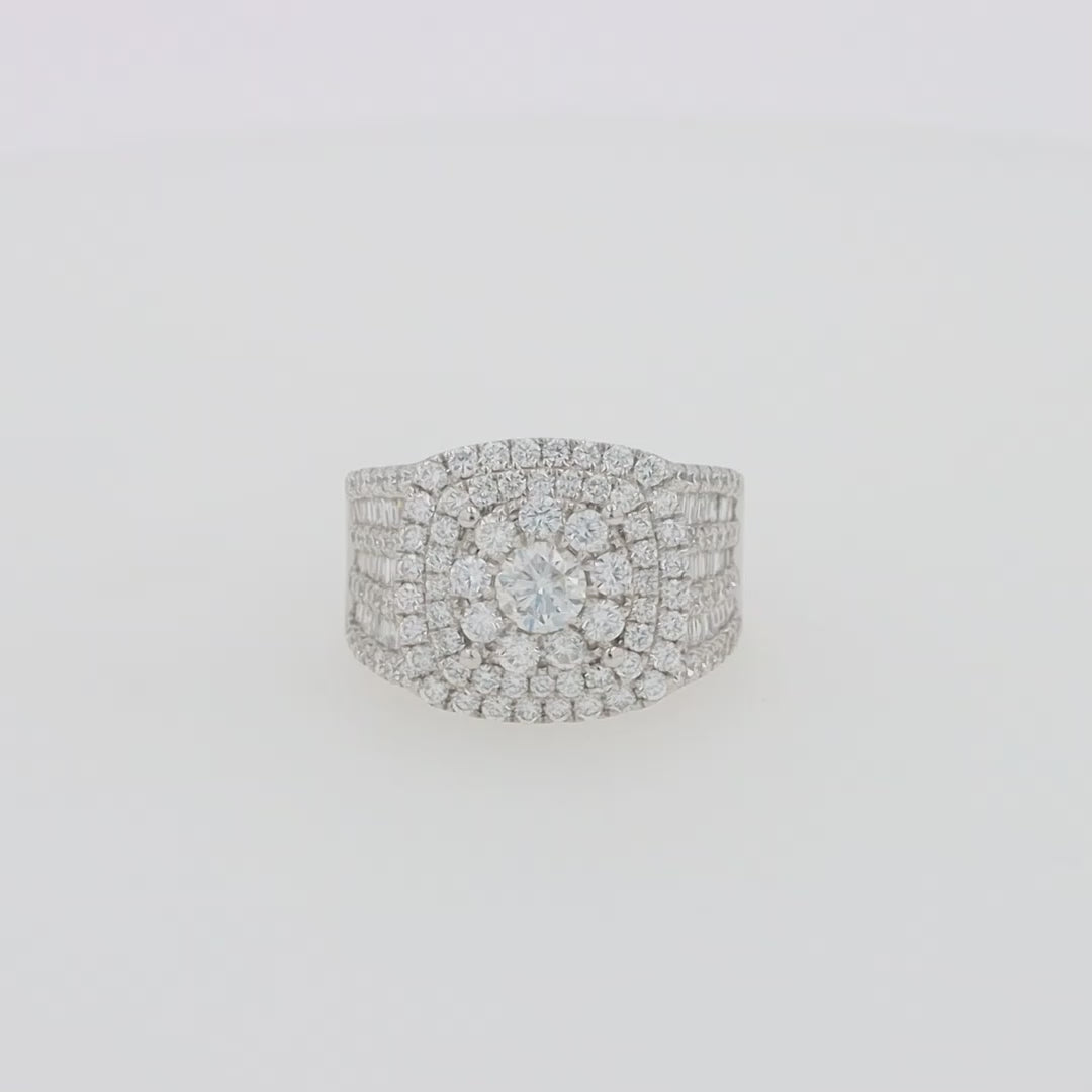 Bouquet 14K White Gold Diamond Ring