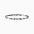 A 14K White Gold Diamond Tennis Bracelet, 6.50 TCW, featuring a continuous row of round sparkling diamonds set in prongs, displayed on a plain white background.