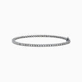 The 14K White Gold Diamond Tennis Bracelet, 1.51 TCW, features small, evenly spaced round diamonds set in delicate white gold and is displayed on a plain white background.