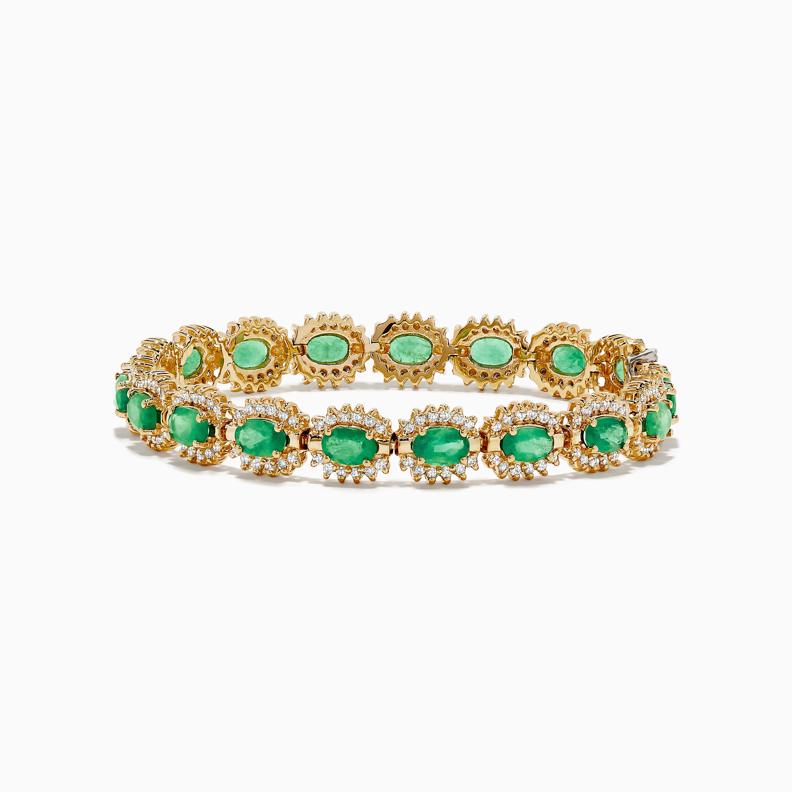 Emerald Gold Bracelet (Design B9) | GemPundit