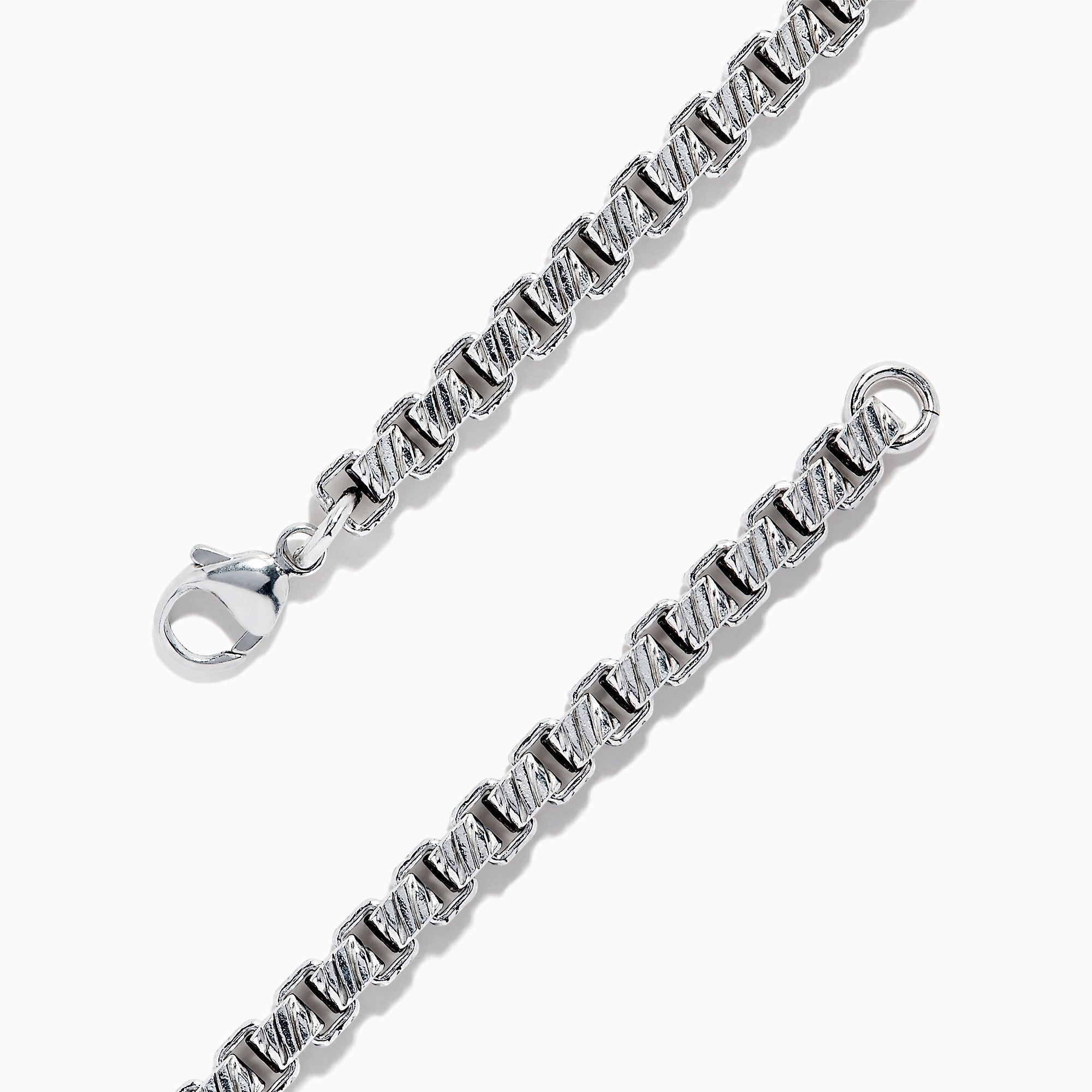 Effy Men's 925 Sterling Silver Box Link Bracelet