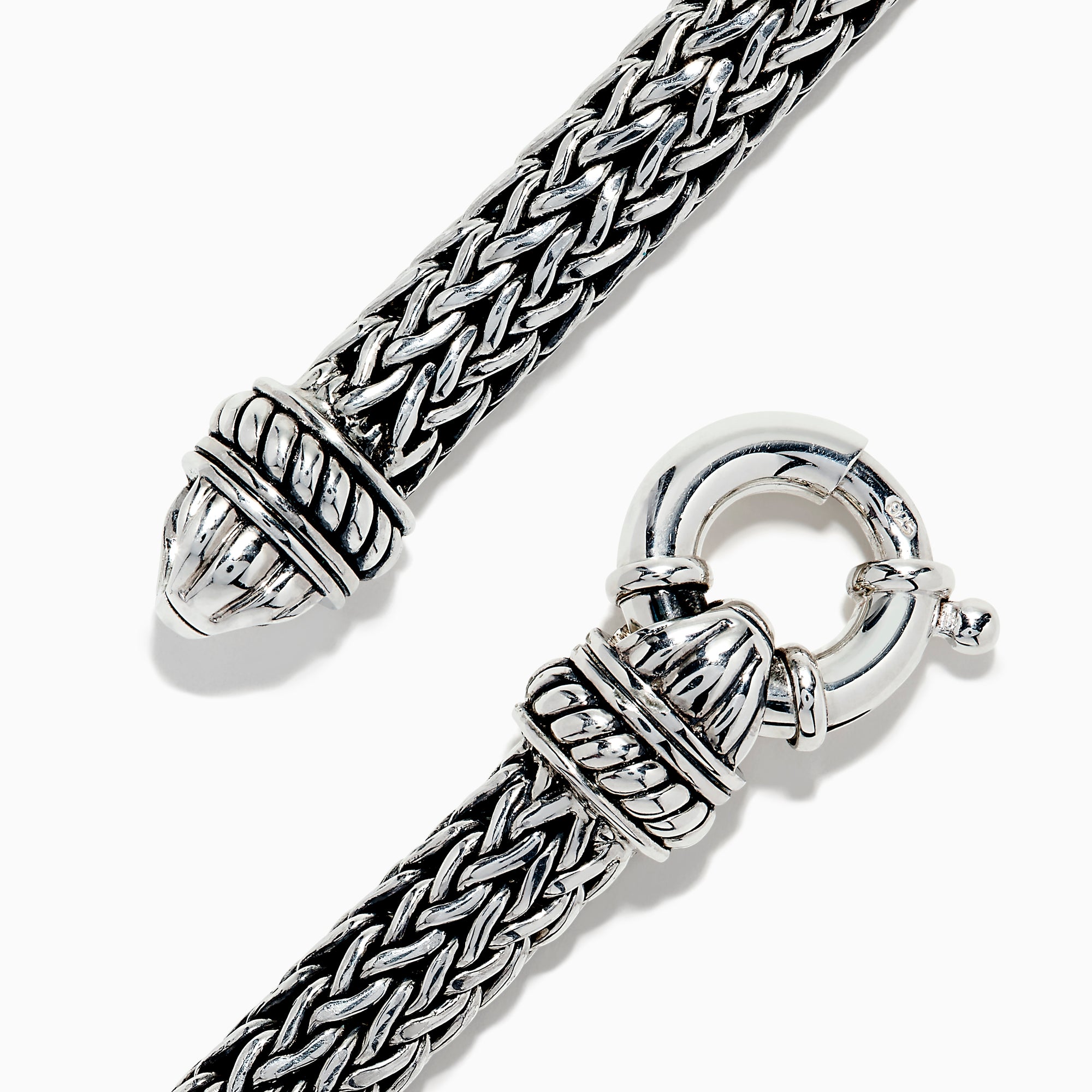The Mens 925 Sterling Silver Braided Chain Malachite Bracelet 10.20 TCW showcases a bold rectangular green malachite centerpiece on a woven sterling silver chain with a secure clasp.