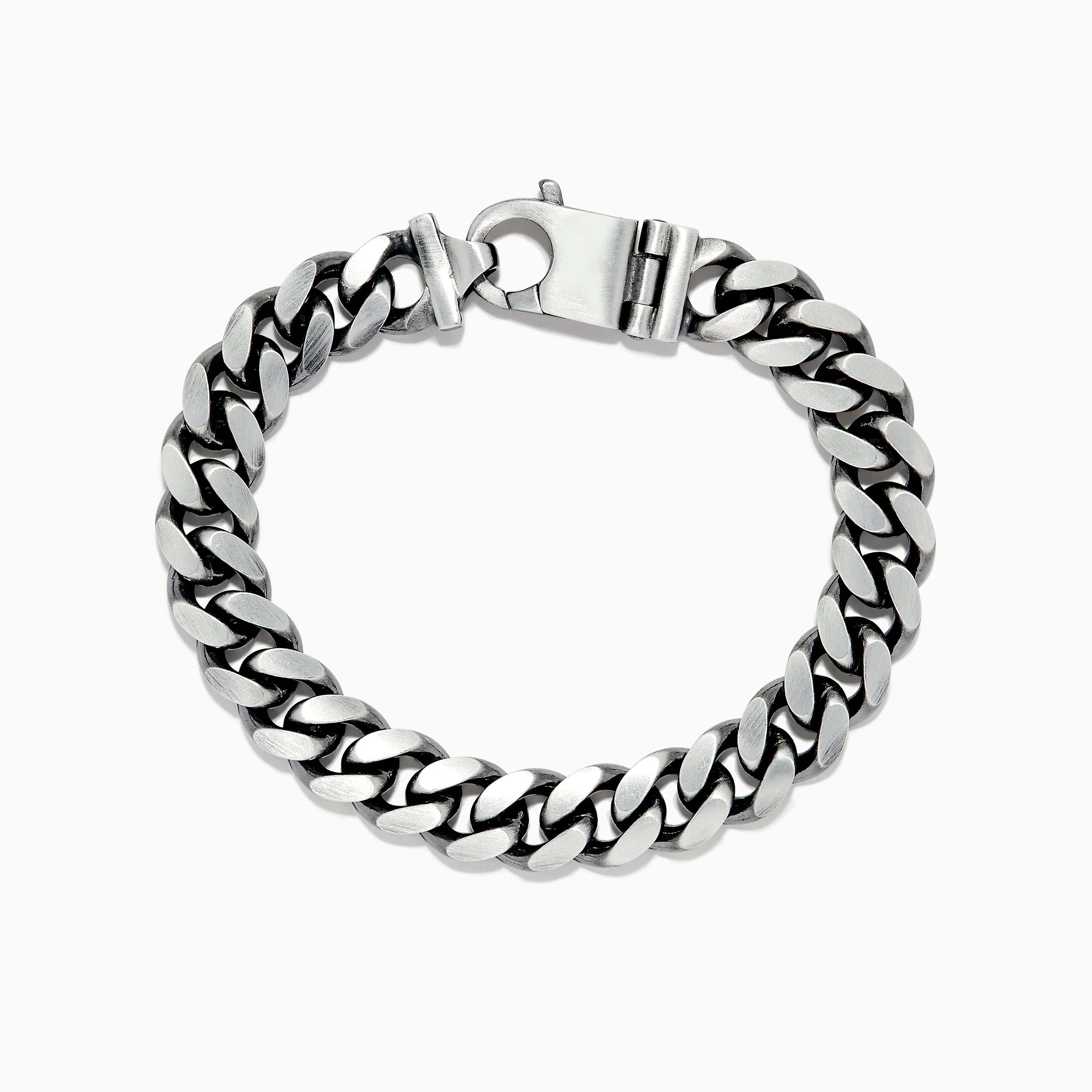 Sterling Silver Bike Chain Mens Bracelet