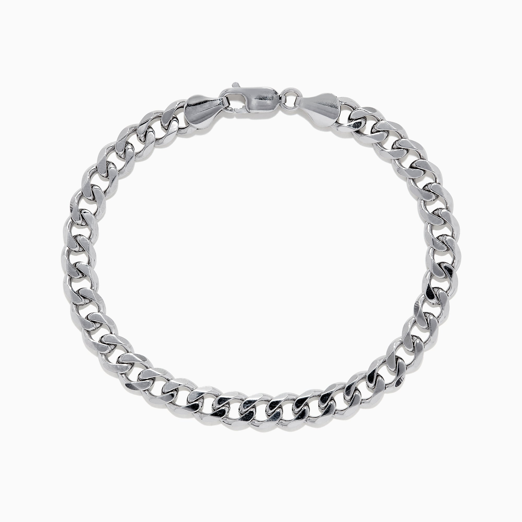 Men's 925 Sterling Silver Curb Chain Bracelet – effyjewelry.com