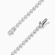 The Pave Classica 14K White Gold Diamond Tennis Bracelet 1.96 TCW features a single row of sparkling diamonds, elegantly set in 14K white gold and photographed on a white background.