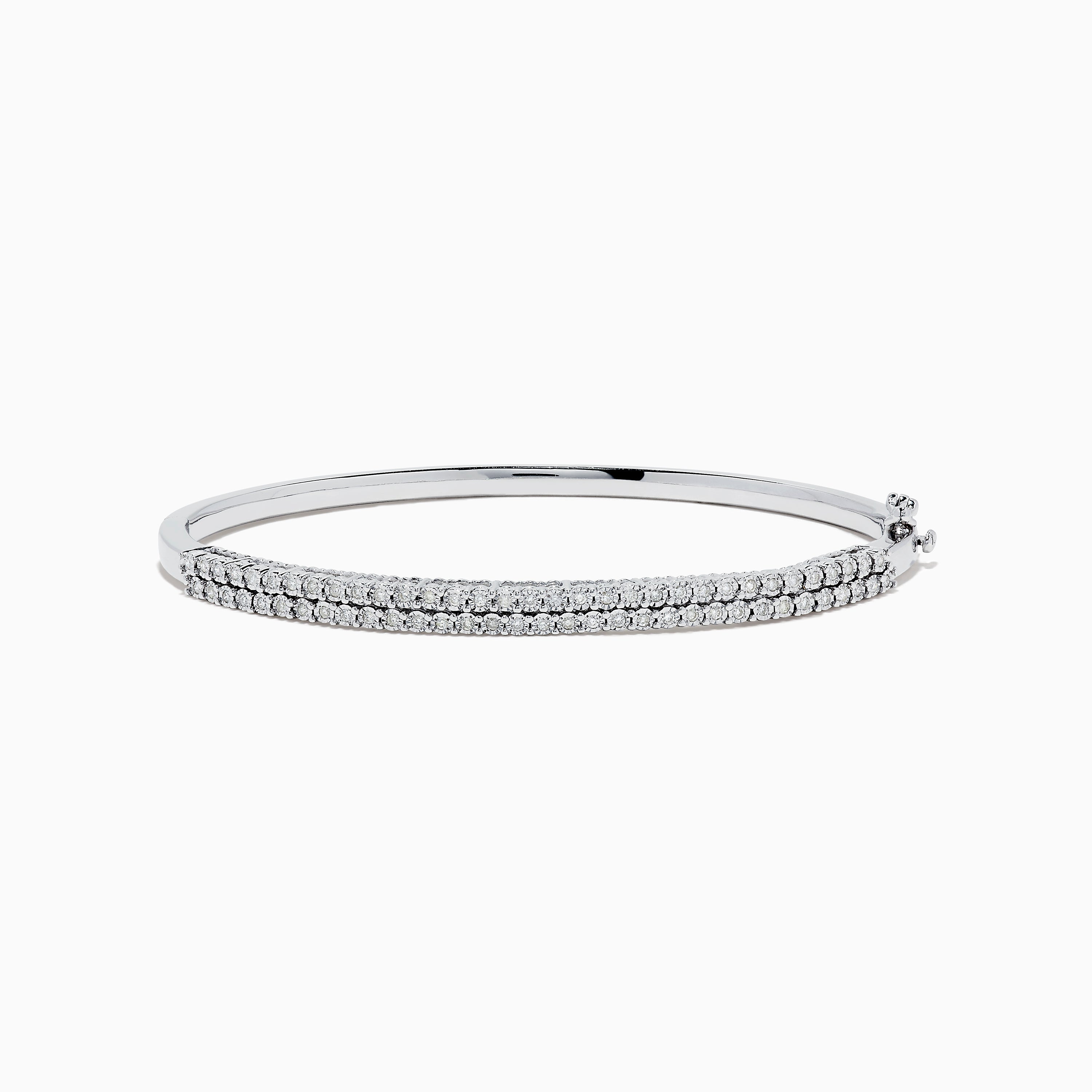 Silver diamond bangle Clearance