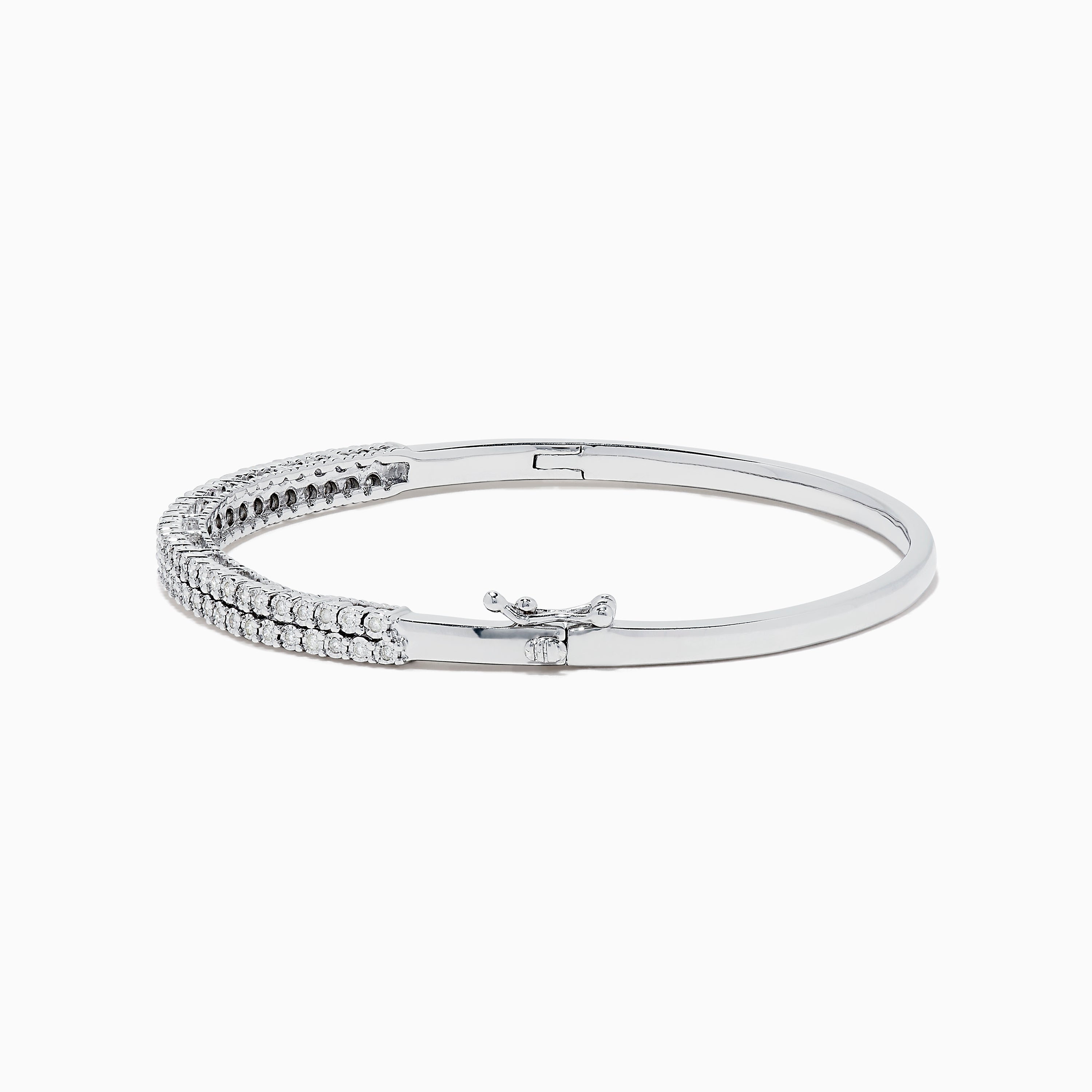 Sterling silver diamond bangle bracelet Clearance