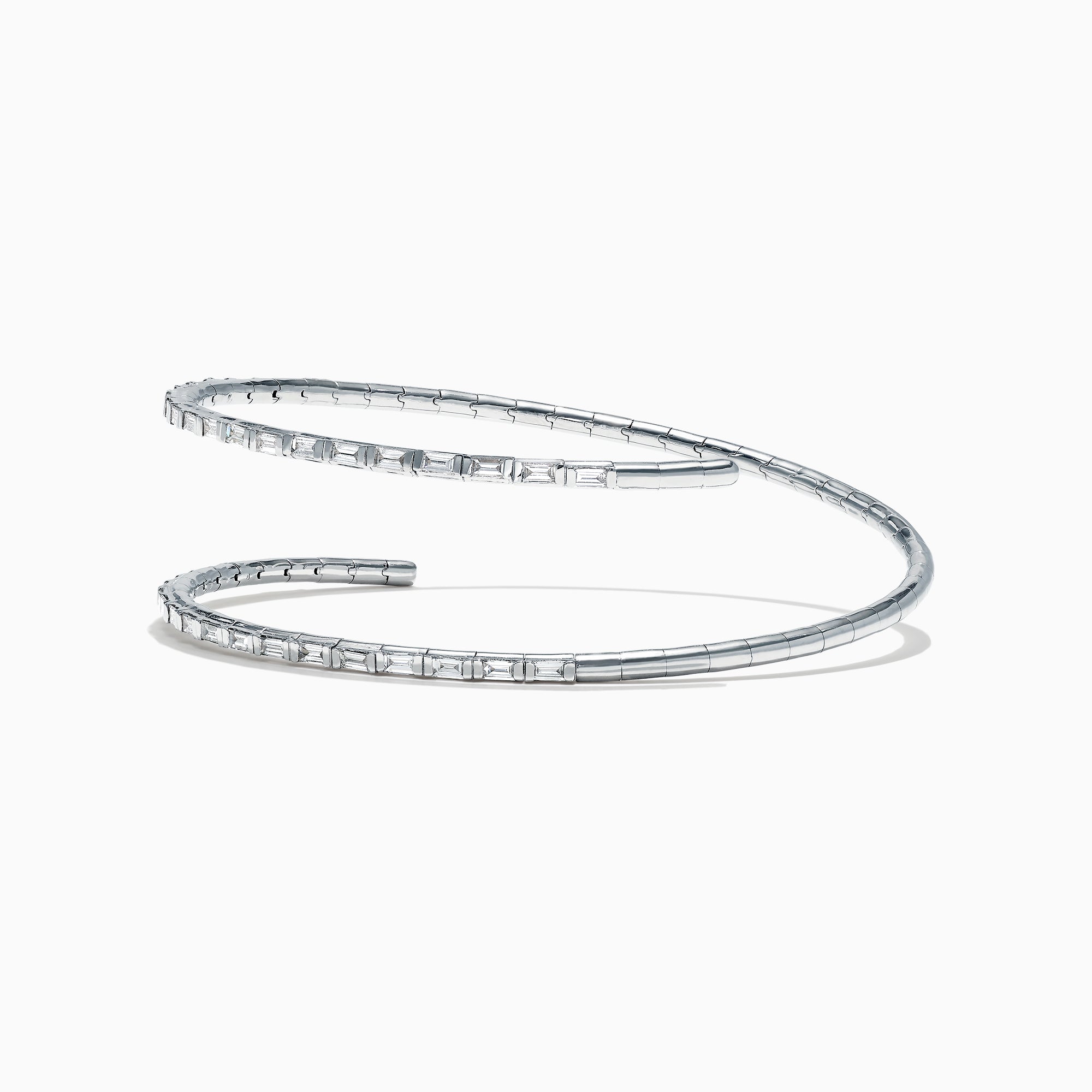 Effy Classique 14K White Gold Diamond Wrap Bracelet, 1.18 TCW