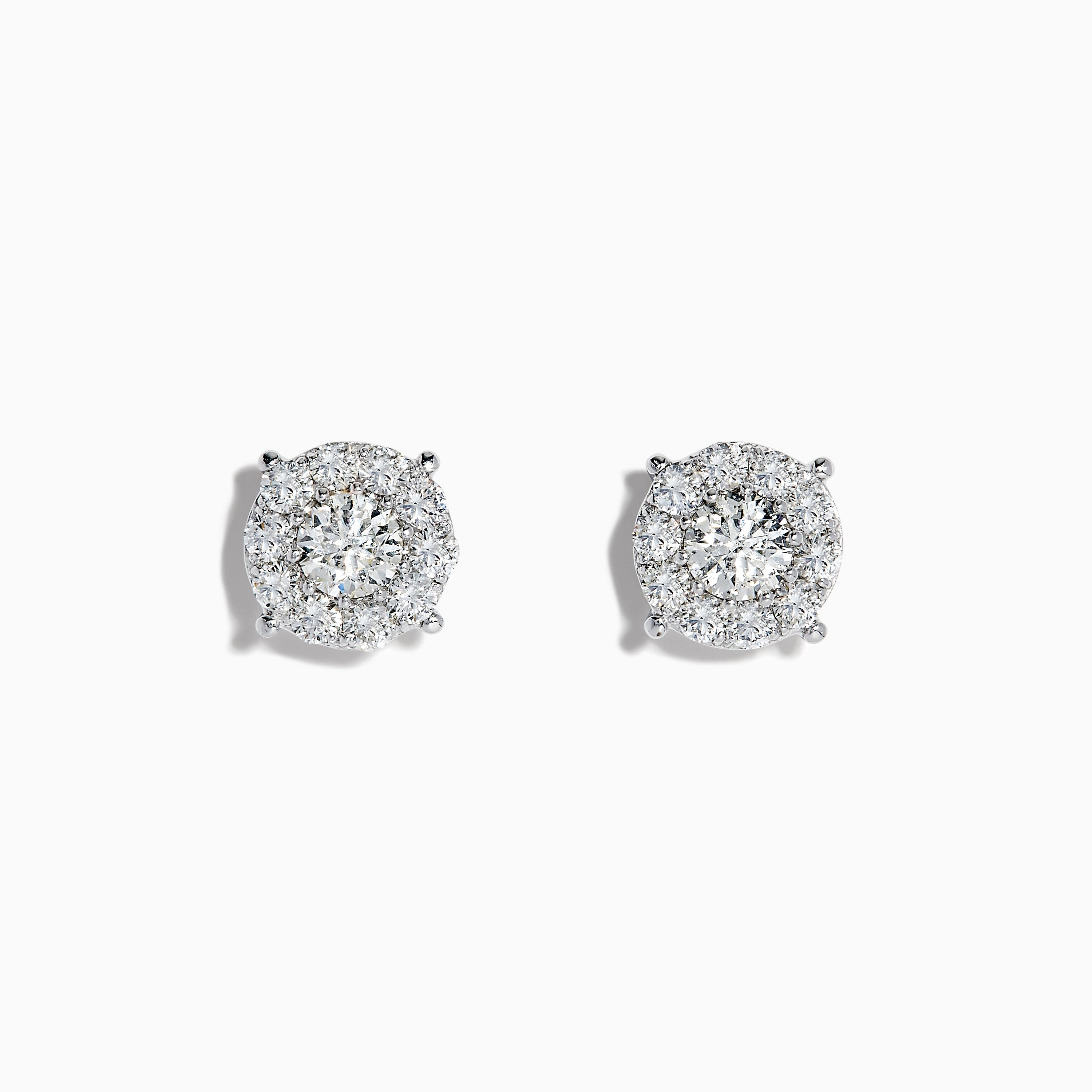Effy Bouquet 14K White Gold Diamond Stud Earrings